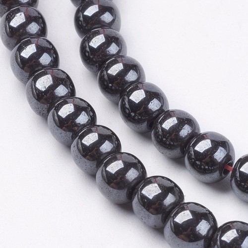 4MM Hematite Beads Strands, Round 102 pcs - Picture 2 of 4