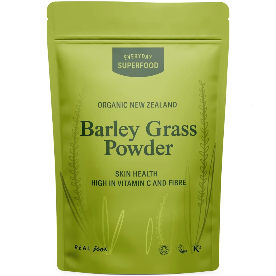 EVERYDAY SUPERFOOD Organic Barley Grass Powder NEW ZEALAND Barley Grass Highest Quality Chlorophyll
