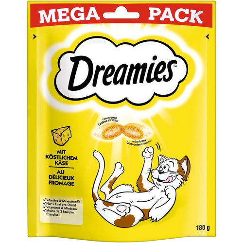 DREAMIES Trockenfutter Katzensnacks mit Käse, Katzenleckerli 8 x 180g - Bild 3 von 9