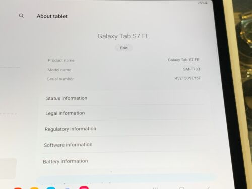 SAMSUNG GALAXY TAB S7 FE SM-T733 64GB TABLET WIFI ONLY IN BOX - Picture 4 of 15