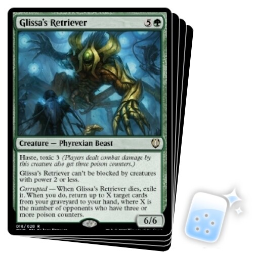 GLISSA'S RETRIEVER X4 Phyrexia: All Will Be One: Commander Magic MTG TARJETA COMO NUEVA - Imagen 1 de 1