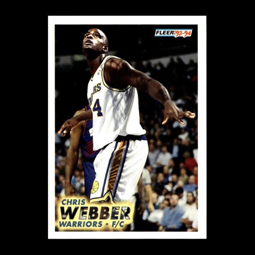 Chris Webber 1993-94 Fleer Rookie Golden State Warriors #292 R317J 43 - Imagen 1 de 2