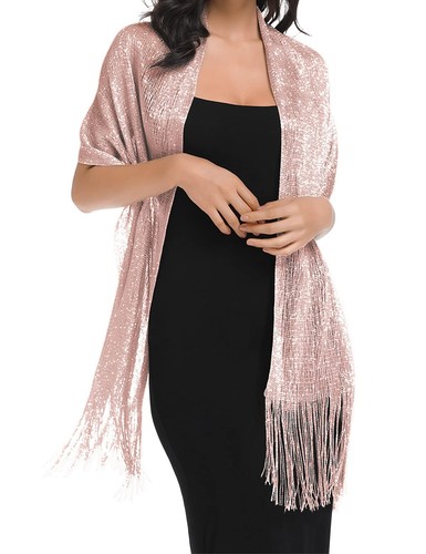 Shawls and Wraps for Evening Dresses Gold Shawl Shall for Women Dressy Shawls... - Picture 3 of 6