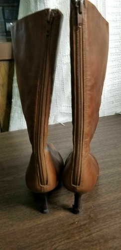 Botas para mujer Aldo marrón claro de cuero media pantorrilla talla 6 EE. UU. 36 EU - Imagen 5 de 8
