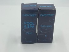 2 x Easy Test Pool and SPA 7-in-1 Chlorine Dip Test Strips-150 Count Exp 4/26 