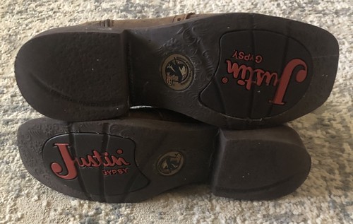 Justin Boots Gypsy Cowgirl Womens Size 10 B Square Toe Barnwood Brown L9984 - Bild 4 von 23