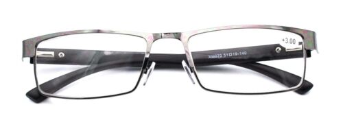 3er Pack Herren Metall Rechteck Business Lesebrille 1,0 1,5 2,0 2,5 3,0 3,5 4,0 - Bild 3 von 15