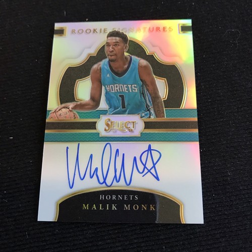 2017-18 Select Malik Monk Rookie Signatures Autograph Auto RC #181/199