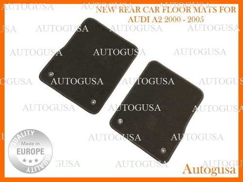 NEW LHD CAR FLOOR MATS FOR AUDI A2 2000-2005 VELOUR CARPET LINERS RUGS BLACK - Picture 4 of 7