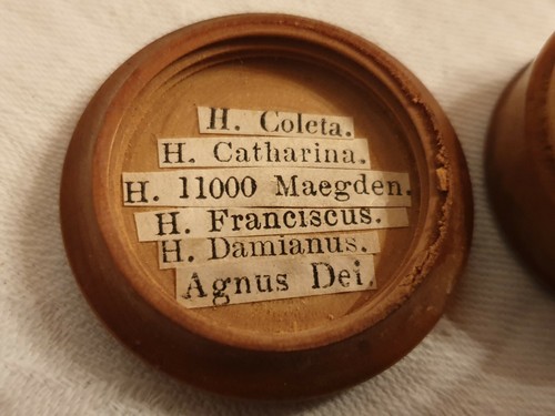 Reliquia Reliquia Dosis Reliquia - Agnus Dei Damianus Catharina Franciscus Coleta - Imagen 4 de 8