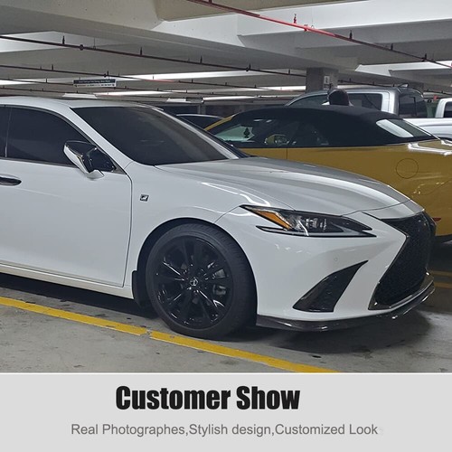For Lexus ES300h E350 F Sport Sedan 18-19 Carbon Fiber Front Bumper Lip Spoiler - Picture 5 of 12