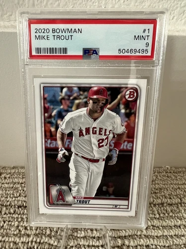 2020 BOWMAN #1 MIKE TROUT ANGELS PSA 9 Gem MINT