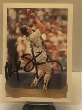 1993 TOPPS GOLD #359 MIKE STANLEY NEW YORK YANKEES autographed signed MLB 