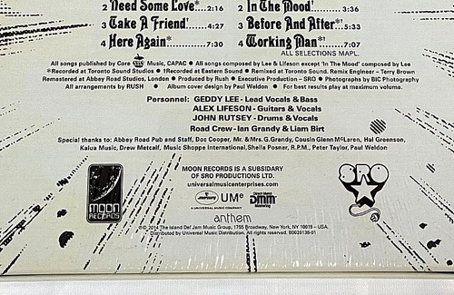 RUSH Rediscovered First Album Box Set 200G Vinyl LP DMM Poster Download Sealed - Picture 4 of 9