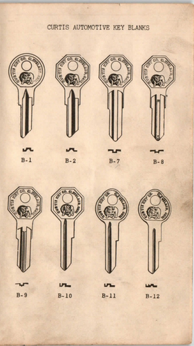 20er 30er 40er 50er bis 1952 Curtis Key Code Buch ANSEHEN @ INHALTSSEITEN ALLE VINTAGE - Bild 9 von 10