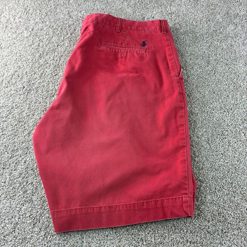 Polo by Ralph Lauren Mens Red Cotton Chino Shorts Size 42 Pony Logo Casual - Picture 9 of 11