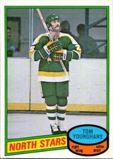 VINTAGE HOCKEY CARD OPC 1980 TOM YOUNGHANS MINNESOTA NORTH STARS NO196