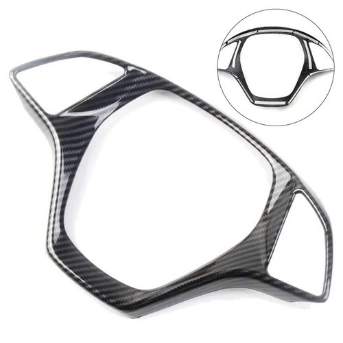 Long lasting Carbon Fiber Steering Wheel Trim Cover for Chevrolet C7 Black - Picture 3 of 9