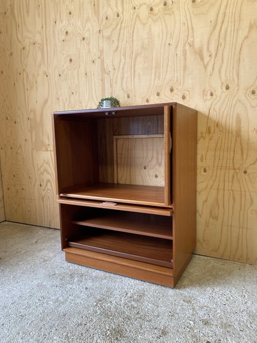 Vintage GPlan Fresco TV Record Player Cabinet Vinyl Storage Teak - Picture 9 of 14