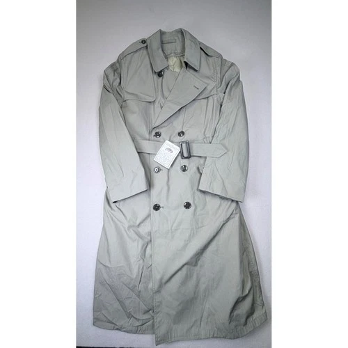 DSCP Trench Coat Men L Gray NEW All Weather Marine Coat Valor Collection - product listing photo