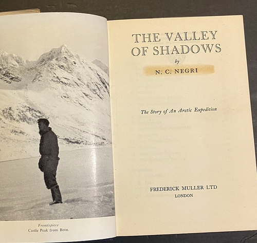 The Valley of Shadows Arctic Expedition N C Negri Vintage 1956 1st HC Book - Picture 4 of 13