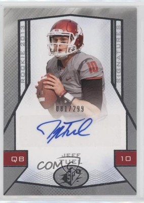 2013 SPx Rookie Signatures 81/299 Jeff Tuel #129 Rookie Auto RC 0p5