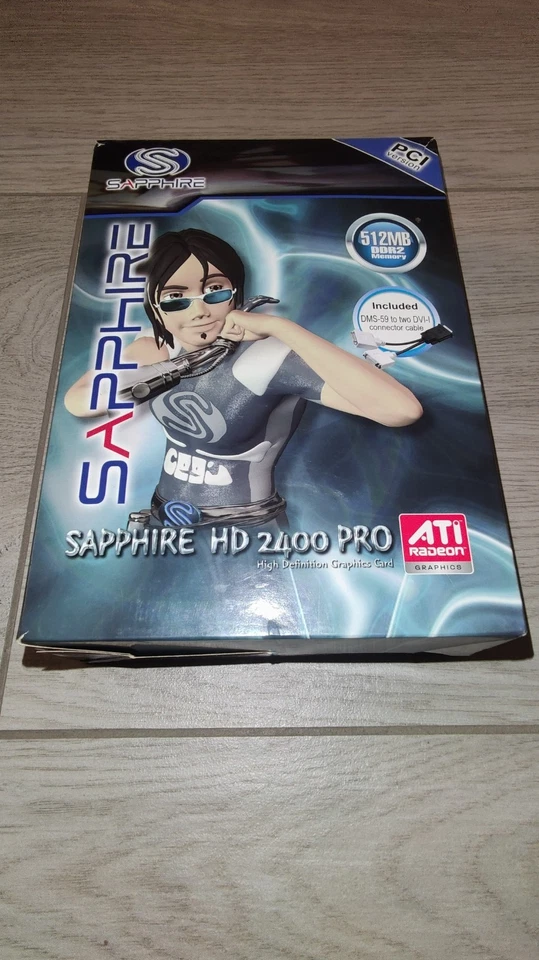 SCHEDA VIDEO AMD ATI RADEON HD 2400 PRO PCI 1.0 32BIT RARA VINTAGE BOX DMS-59 - Immagine 3 di 4