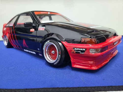 Rc Car Body Pandora Ae86 Trueno 3dr Advan Livery Radio Controlled Drift Car - Picture 2 of 12