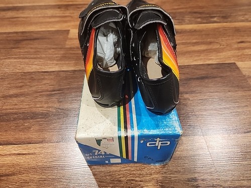 Vintage 80er Jahre - Detto Pietro Art 74n Fahrradschuhe - Größe 37 - schwarz - Bild 4 von 6