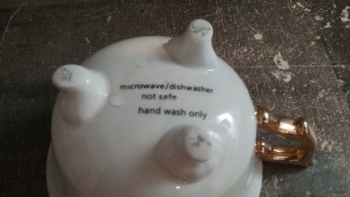 2Creative CO-OP Stonware Footed WTeacupsine/ Whiskey In A Teacup - Bild 5 von 5