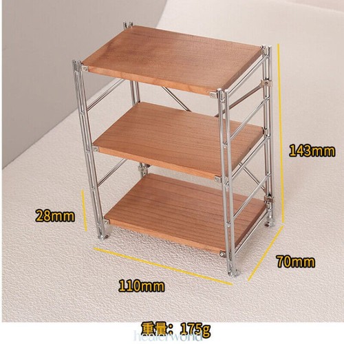 1/6 Scale Miniatures BJD Dollhouse Bookshelf Storage Rack Furniture Accessories - Picture 17 of 23