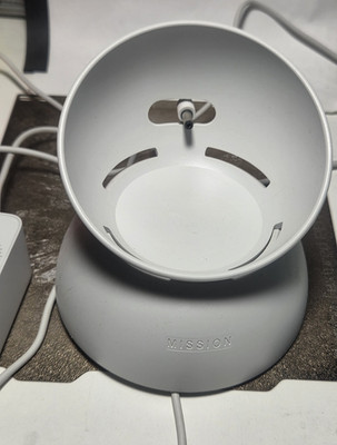 Mission MC95 Battery Dock White Battery Powered for Amazon Echo Dot