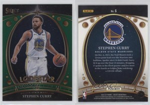 2023-24 Panini Select Lodestars Green Prizm Stephen Curry #6