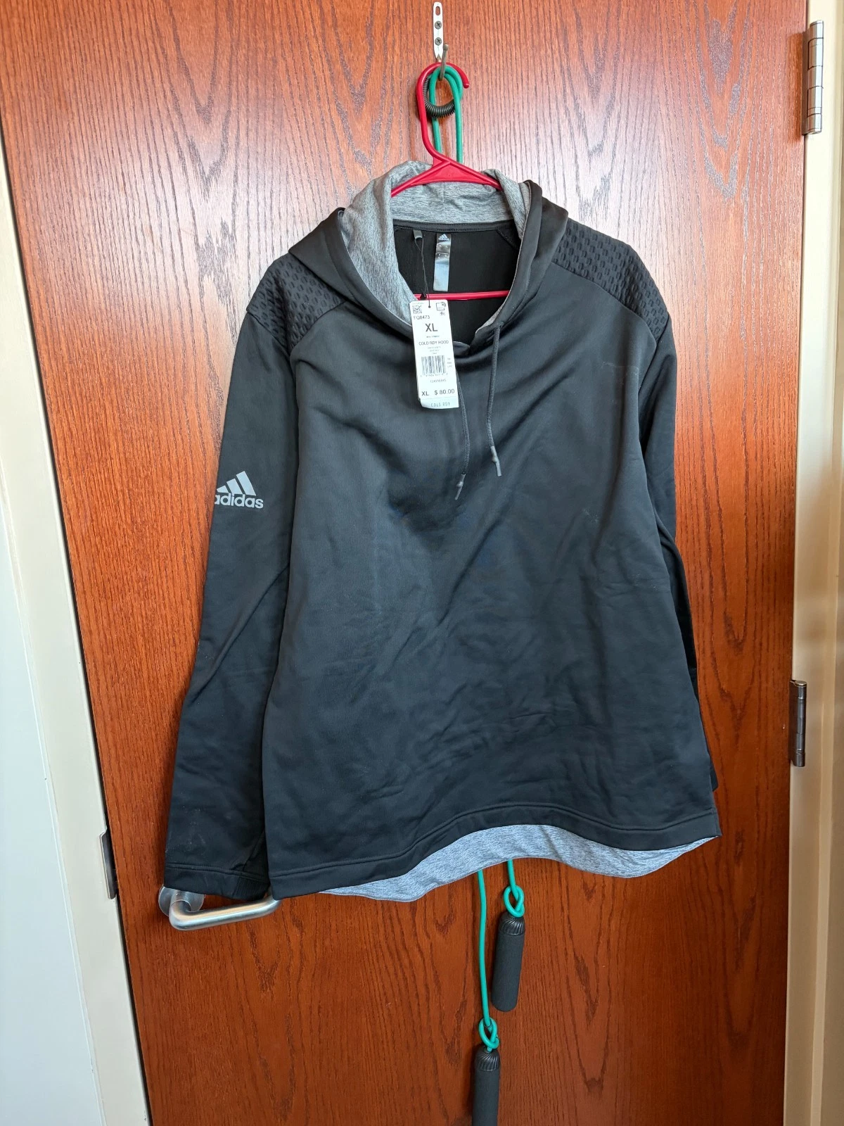 Adidas thermal hoodie black xl nwt