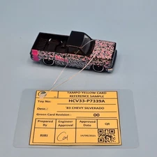 HOT WHEELS 2026 UNSPUN YELLOW CARD  BLACK WIDOW 83 CHEVY SILVERADO - YELLOW CARD