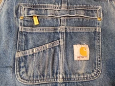 VINTAGE MENS CARHARTT OVERALLS SZ 46 X 28