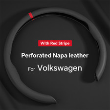 Black Accessories For Vw Tiguan Polo Passat Jetta Golf Steering Wheel Cover 15
