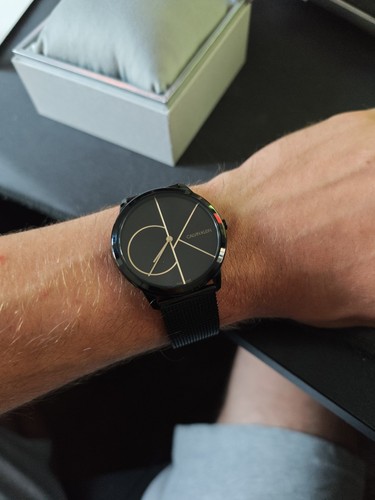 New Swiss Made Calvin Klein Minimal Black Dial Men's Quartz Watch - Bild 9 von 10