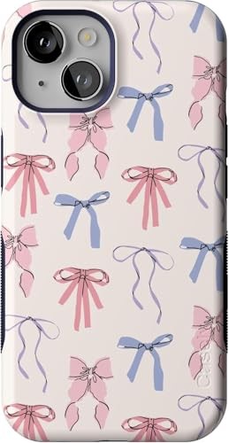 Coquette Pastel Bows iPhone 14 Case with Military-Grade Protection-image