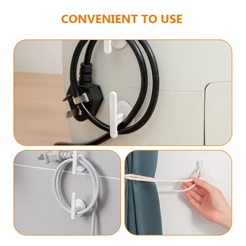 8 Pcs Netzkabelsortierwerkzeug Büro Kabelhalter Schnur Organizer - 第 5/12 張圖片