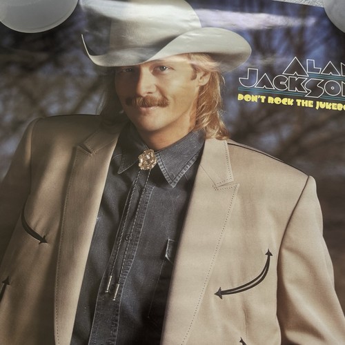 Póster promocional de Alan Jackson 1991 Don’t Rock the Jukebox Arista 17x22 - Imagen 2 de 5