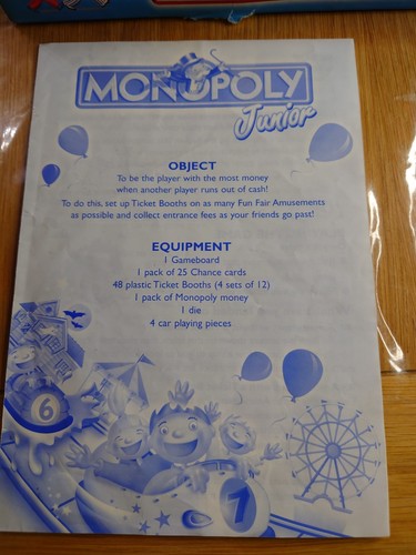 Monopoly Rollercoaster Junior Board Game 2001 (5years+) - Picture 3 of 7