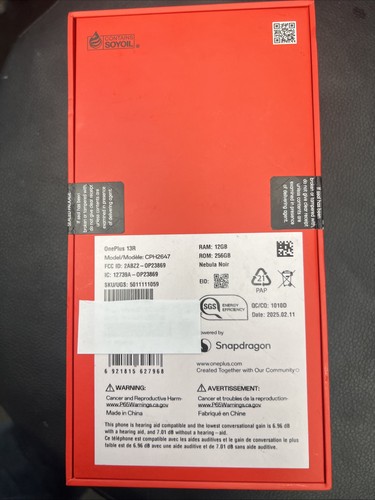 OnePlus 13R, 12GB RAM + 256GB Storage, Dual-SIM, Unlocked Android Smartphone, - Photo 2 sur 3