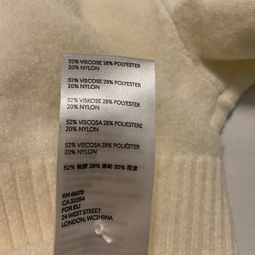 Suéter túnica tejido Anthropologie talla L cuello falso marfil - Imagen 12 de 12