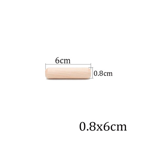 50x Holzdübel Buche Bastel Dübel Rund gerillt Holzverbinder Ø0.4 - 1.2 mm natur - Bild 29 von 44