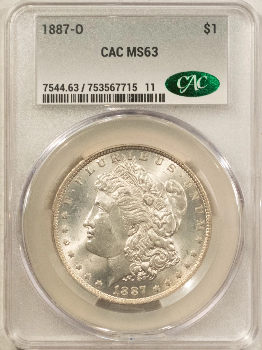 MS 63 Graded 1887 Year Morgan US Dollars (1878-1921) for sale | eBay