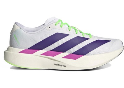 Size 6.5 - adidas Adizero Evo SL White  Purple (Women's) JS4456