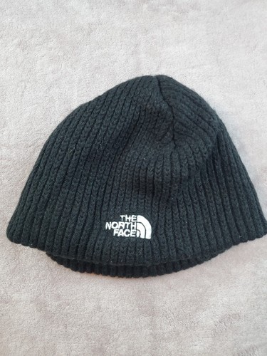 The North Face Black Ribbed with Fleece Lined Beanie Winter Hat - Picture 3 of 12