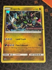 Zygarde SM48 - Prerelease Burning Shadows Pokemon Card - NM