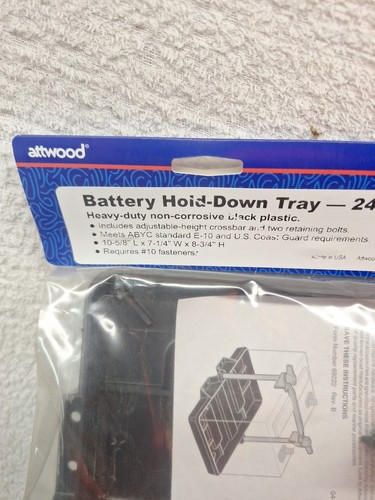 Marine Outboard Inboard Battery Hold-down Tray Attwood Group 24/24M Adjustable - Picture 3 of 5